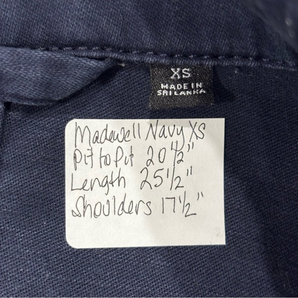 Madewell Easy Utility Shirt Jacket in Navy XS - Picture 7 of 9